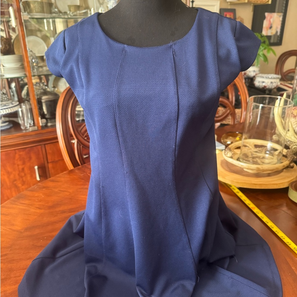 Enfocus Studio Navy Blue Midi Dress